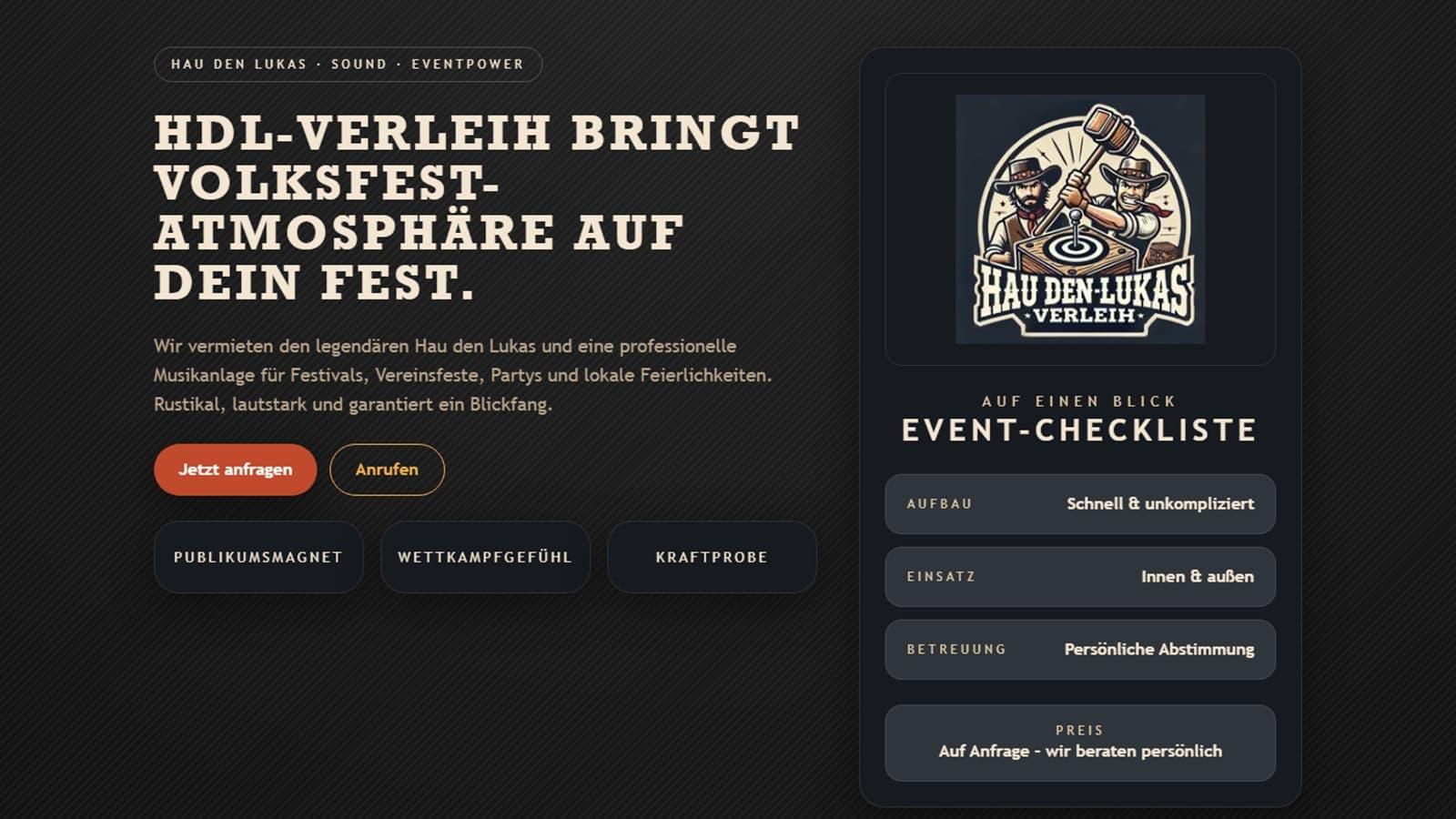 Website-Vorschau HdL-Verleih